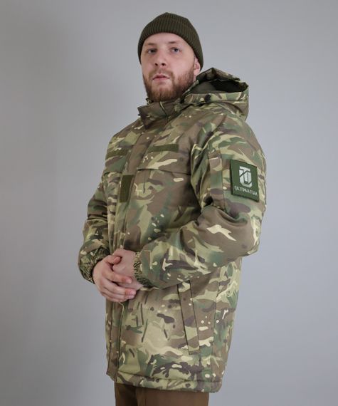 Куртка зимова Ultimatum Ranger Мультикам,Тактична зимова куртка бушлат на флісі | Зображення 3