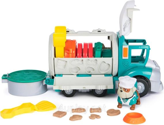 Игровой набор Крепыш и команда Фудтрак дедушки Гравия с кинетическим песком Оригинал Paw Patrol Rubble & Crew | Зображення 1