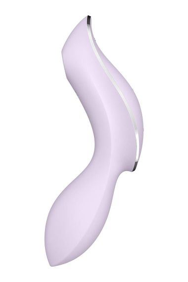Двойной вибратор с вакуумной стимуляцией Satisfyer Curvy Trinity 2 сиреневый sexstyle | Зображення 2