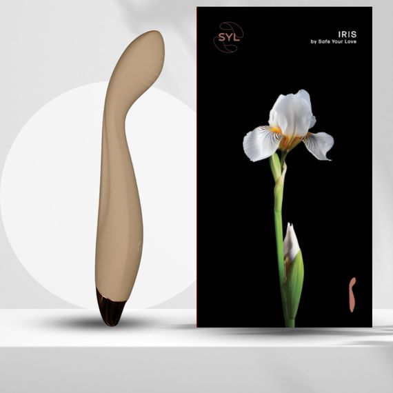 Вібратор для точки G SYL IRIS – чуттєва стимуляція для яскравих відчуттів, колір MILK