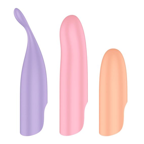 Набір 4-в-1 Satisfyer Playful Four, вібратор та 4 насадки, 12 режимів Sex Aura | Зображення 5
