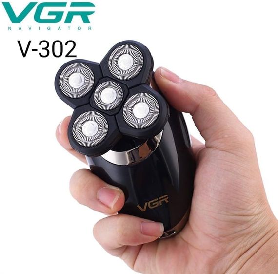 Водонепроницаемая электробритва VGR V-302 ∙ Беспроводная бритва VGR V-302 с комплектом насадок | Зображення 4