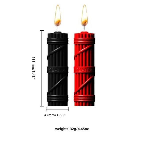 Свічки для BDSM LOCKINK SEVANDA Fetish Drip Candles Set 2 шт. Sex Aura | Зображення 1