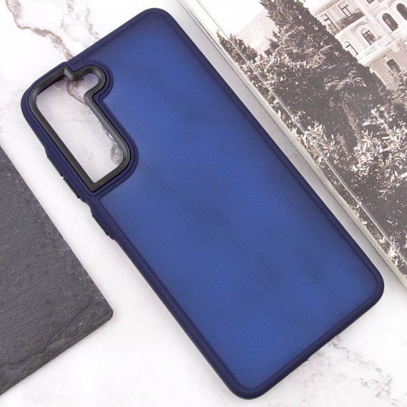 Чохол TPU+PC Lyon Frosted для Samsung Galaxy S22 Navy Blue | Зображення 3