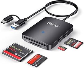 SD-карта, Beikell 4 или 1-дюймовая (USB и USB C) USB C, Micro SD, SD-карта OTG, SD/SDHC/SDXC/MMC/Micro SDXC/MS/MS Pro/CF, версия Windows, ОС (B6316)