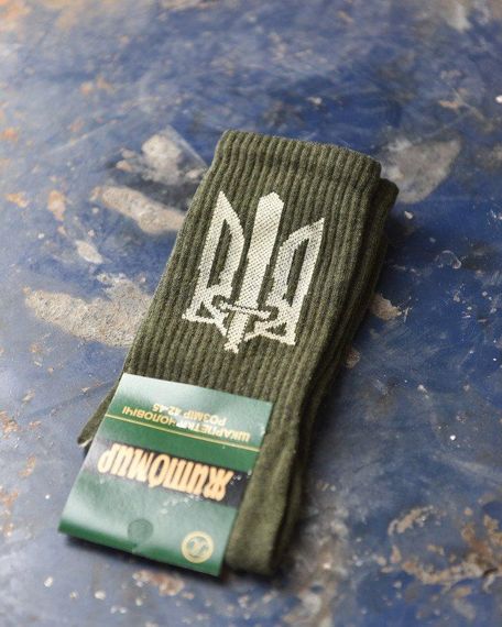 Трекінгові чоловічі шкарпетки з гербом ВТ7628 | Зображення 1