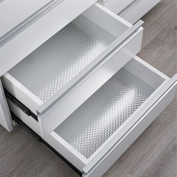 Самоклеюча фольга для кухонних поверхонь 5м х 60см, Ромб / Маслостійка кухонна плівка з фольги / Водонепроникна алюмінієва фольга | Зображення 7