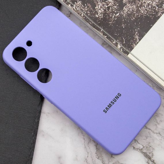 Чохол Silicone Cover Lakshmi Full Camera (AAA) with Logo для Samsung Galaxy S23 Бузковий / Dasheen | Зображення 4