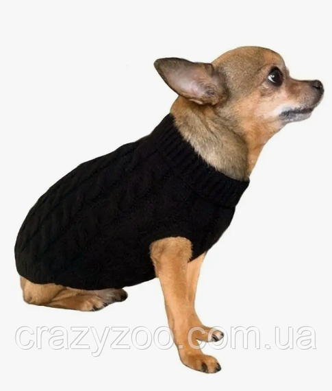 Свитер для собак и котов EcoToys Black S черный A: 22 см B: 30 см C: 22 см 6978 | Зображення 3