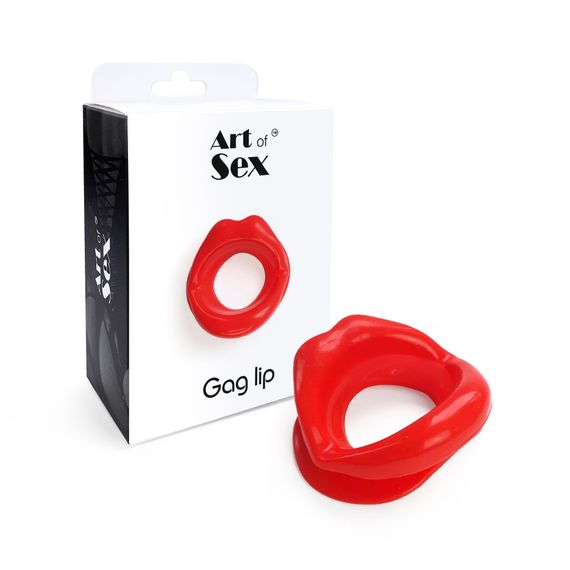 Кляп-розширювач у формі губ Art of Sex – Gag lip, червоний | Зображення 2
