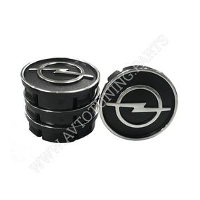 Заглушка колісного диска Opel 60x55 чорний ABS пластик (4шт.) 50009