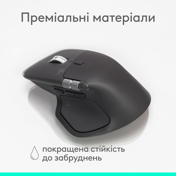 Мишка Logitech MX Master 4 for Business Wireless/Bluetooth Graphite (910-007617) | Зображення 2