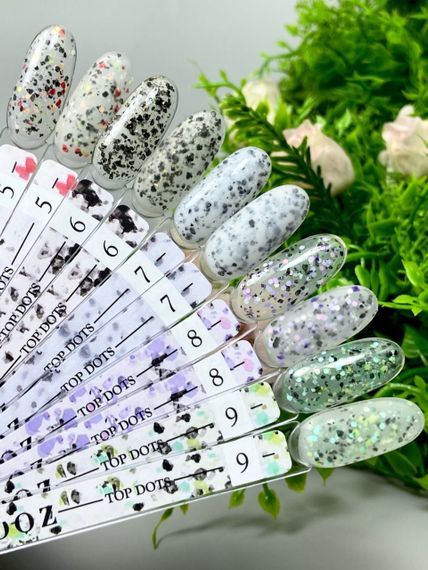 Топ Crooz Dots Top №05 (с разноцветными декоративными частичками) 8мл | Зображення 7