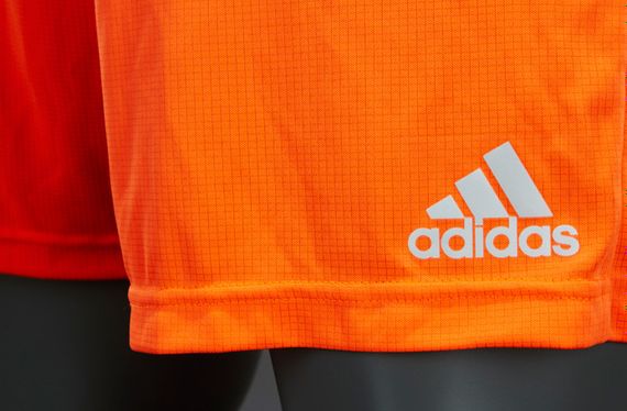 Шорты спортивные мужские adidas adizero Training AB1280 (оранжевые, полиэстер, тренировочные, логотип адидас) | Зображення 1
