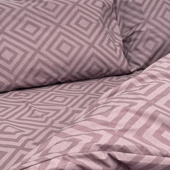 Простирадло на гумці SoundSleep Rhomb Brown бязь 160х200х20 см коричневе (2800004674669) | Зображення 2