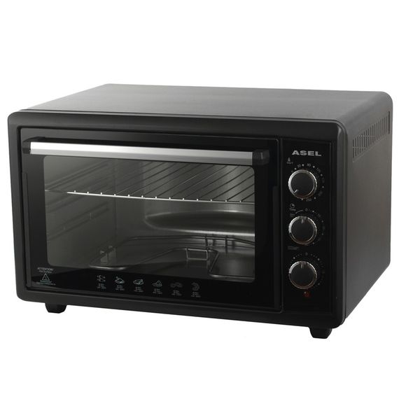 Електрична піч ASEL AF-50-23. Колір: чорний | Зображення 1