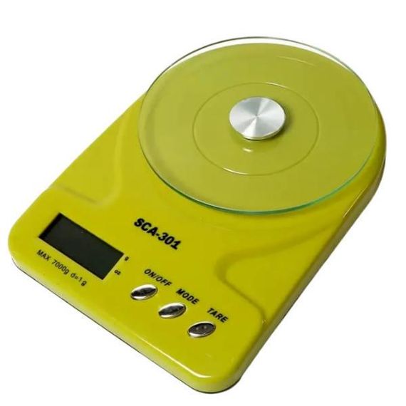 Весы кухонные на 7кг SCA-301 Зеленые