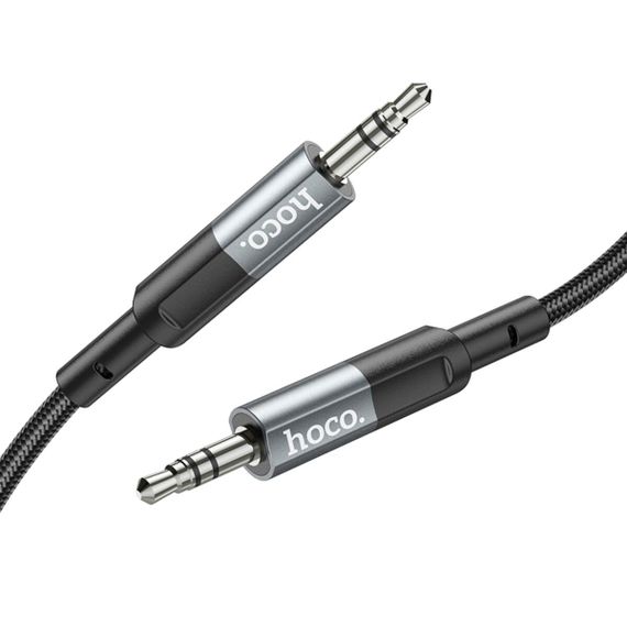 Аудiокабель HOCO UPA23 AUX audio cable Metal Gray | Зображення 2