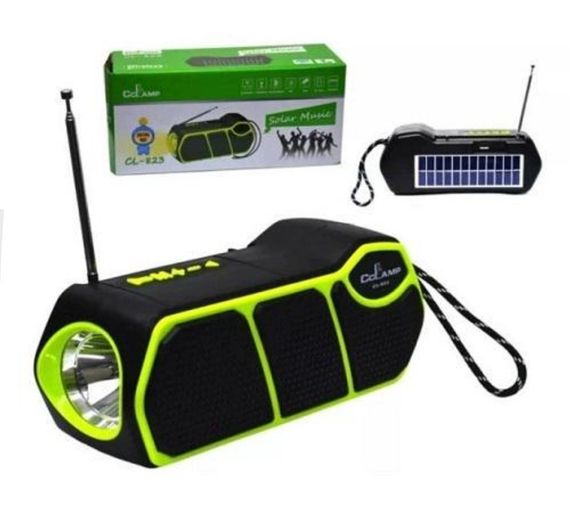 Фонарь LED с солнечной панелью, радио, MP3 плеер и функцией повербанка CСLamp CL-823 Bluetooth | Зображення 1