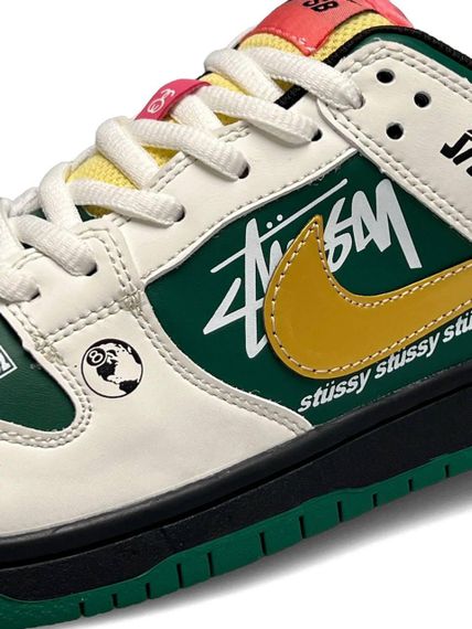 Кросівки чоловічі SB Dunk Low x Stussy 572 Green Beig , В'єтнам 44 28.0 см | Зображення 6