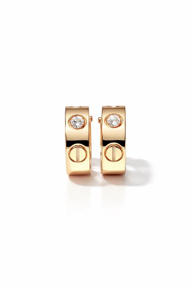 Серьги из красного золота с муассанитами S-0380 | Зображення 2