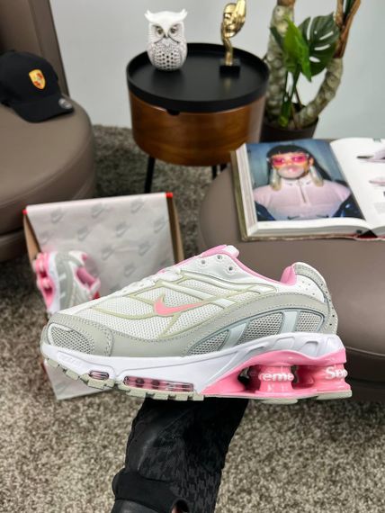Кросівки Supreme Shox Ride 2 SP Grey White Pink (топ якість) 38 23.5 см | Зображення 1