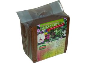 Кокосовый блок «Коко-Грунт» (100% кокосовый торф), 5кг., CERES