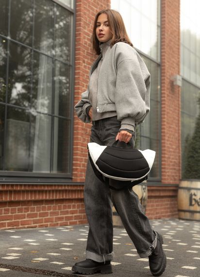 Большая женская поясная сумка бананка Sambag DynamicDart белая 38×21×7 см (80411008) | Зображення 6