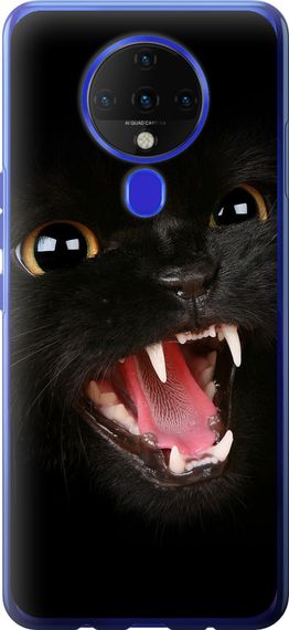 Чехол на Tecno Spark 6 KE7 Чёрная кошка "932u-2418-17620"