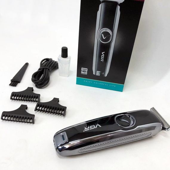 Машинка для стрижки акуммуляторная, Триммер беспроводной, Профессиональный триммер с насадками VO-42 | Зображення 1