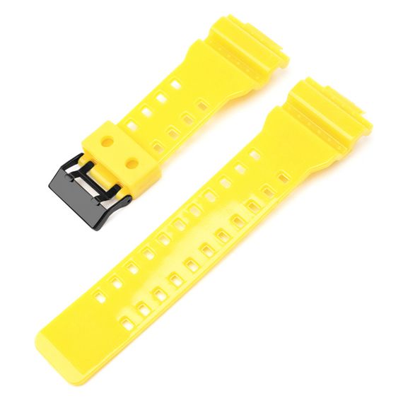 Ремешок для Casio G-Shock GA-100/110/120 Yellow-Glossy BK | Зображення 1