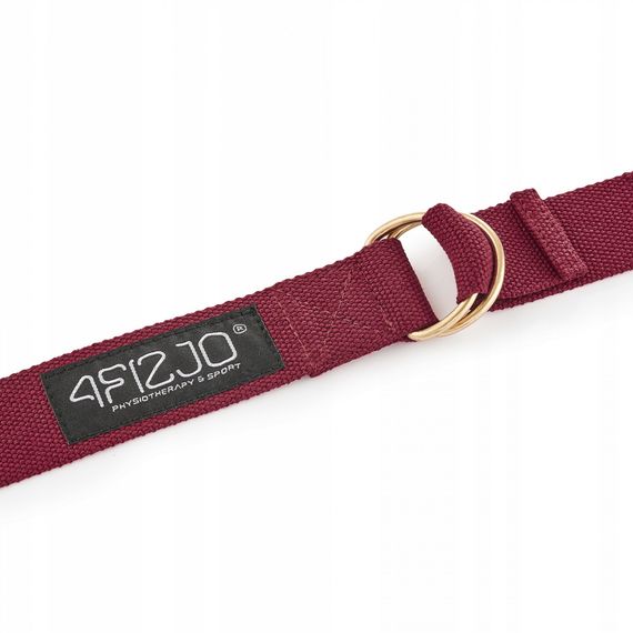 Ремінь для йоги 4FIZJO 300 см 4FJ0526 Red (P-5907739315373) | Зображення 1