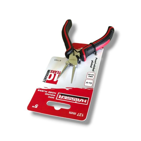 Круглогубці, серія міні HAISSER 127 мм, Cr-V, Pearl-Nickel (41165) | Зображення 1