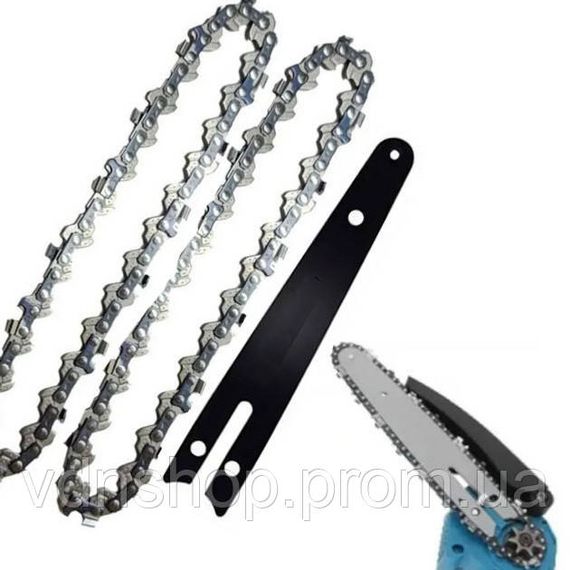 Шина цепная 30 см 1/4 по 65, Цепи для шин, Цепь для электропил Шина и цепь кустореза ZU-82 | Зображення 2