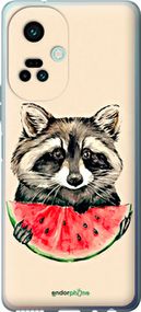 Чохол на Tecno Camon 19 Pro (CI8n) Єнотик з кавуном "4605u-2766-2448"