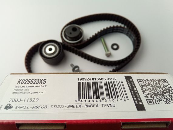 Ремінь ГРМ + ролики Berlingo/Jumpy 1.9D, GATES (K025523XS) (0831.R7) | Зображення 4
