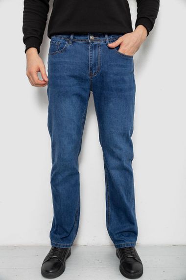 Джинсы мужские прямого кроя, цвет синий, 244R9909