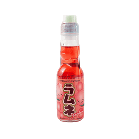 Японський газований напій з кулькою Ramune Персик  200ml Hatakosen 074601176750