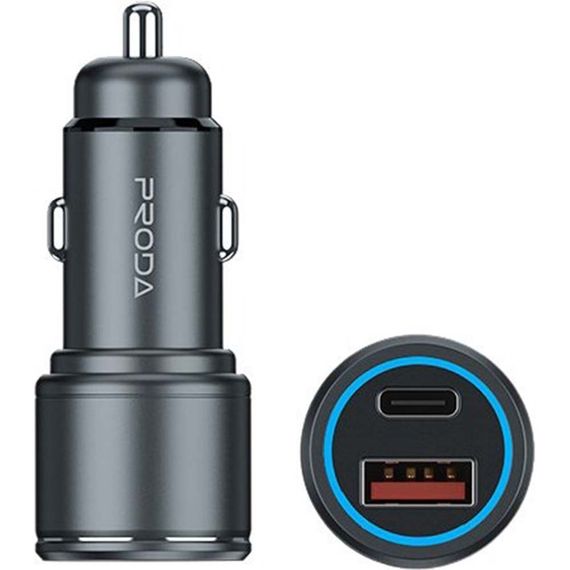 Автомобільний зарядний пристрій Remax Proda PD-C32 PD 20W + QC 18W 1USB/1Type-C сірий (MAW-45379_223) | Зображення 5