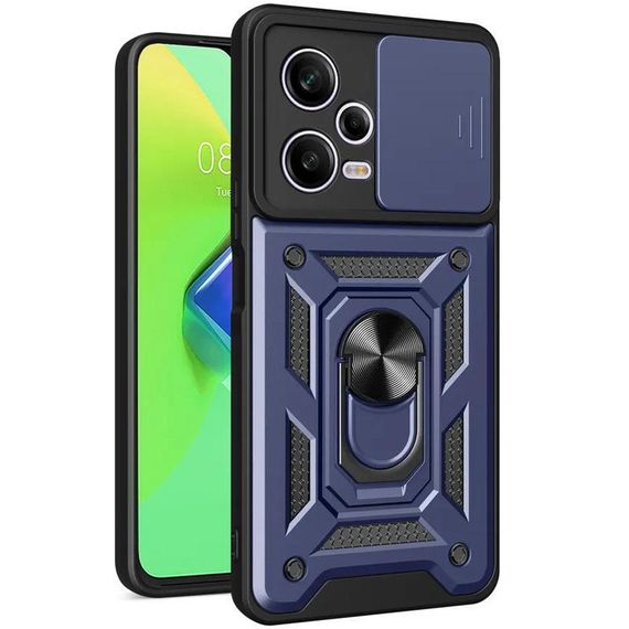 Чохол Ummi Camshield Serge Ring для Xiaomi Redmi Note 12 Pro+ 5G Синій