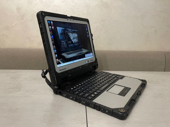 Захищений  нетбук-трансформер Б-клас Panasonic Toughbook CF-33 / 12.5" (2160x1440) IPS Touch / Intel Core i7-7600U (2 (4) ядра по 2.8 - 3.9 GHz) / 16 GB DDR3 / 256 GB SSD / Intel HD Graphics 620 / WebCam / GPS / Два АКБ б/в + Подарунок Дротова миша / USB | Зображення 5