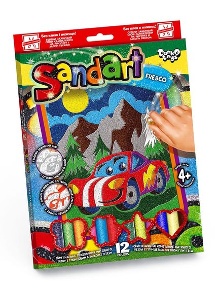Набір творчості Фреска з піску Sand Art SA-02 Danko Toys Маквін Вид 3