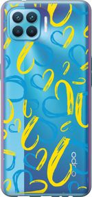 Чехол на Oppo A93 Сердца UA "5292u-2185-17620"