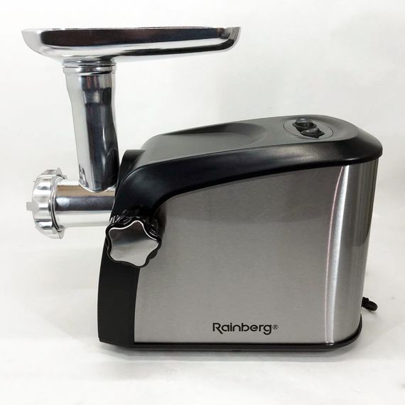 М'ясорубка 3 в 1 Rainberg RB-673, Електрична м'ясорубка 2в1, М'ясорубка крупна 'професійна PG-80 | Зображення 8