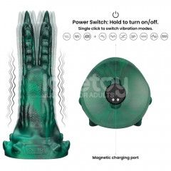 Вібростимулятор - Double-Claw Vibrating Silicone Dildo Savage Charm sexstyle | Зображення 1