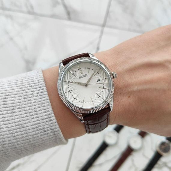 Skmei 9298SISIBN Silver Silver-Brown SALE | Зображення 3