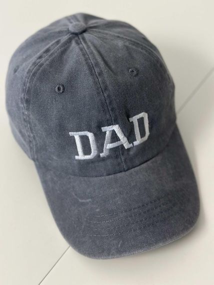 Кепка бейсболка парна (DadMom) Сірий Тато Dad 56-60р (8044)