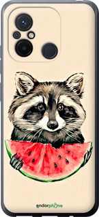 Чохол на Xiaomi Redmi 12C Єнотик з кавуном "4605u-2962-2448"