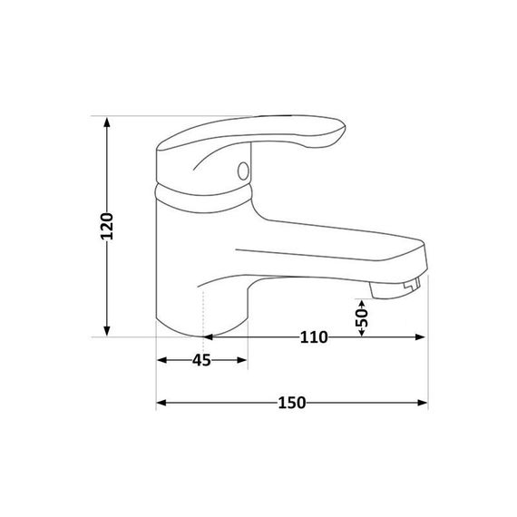 Смеситель для раковины Brinex 36W 001 | Зображення 1