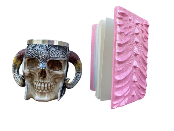 Подарунковий набір Кухоль 3D Рогатий Череп і Блокнот 3D «Дракон Єдинорога» | Зображення 1